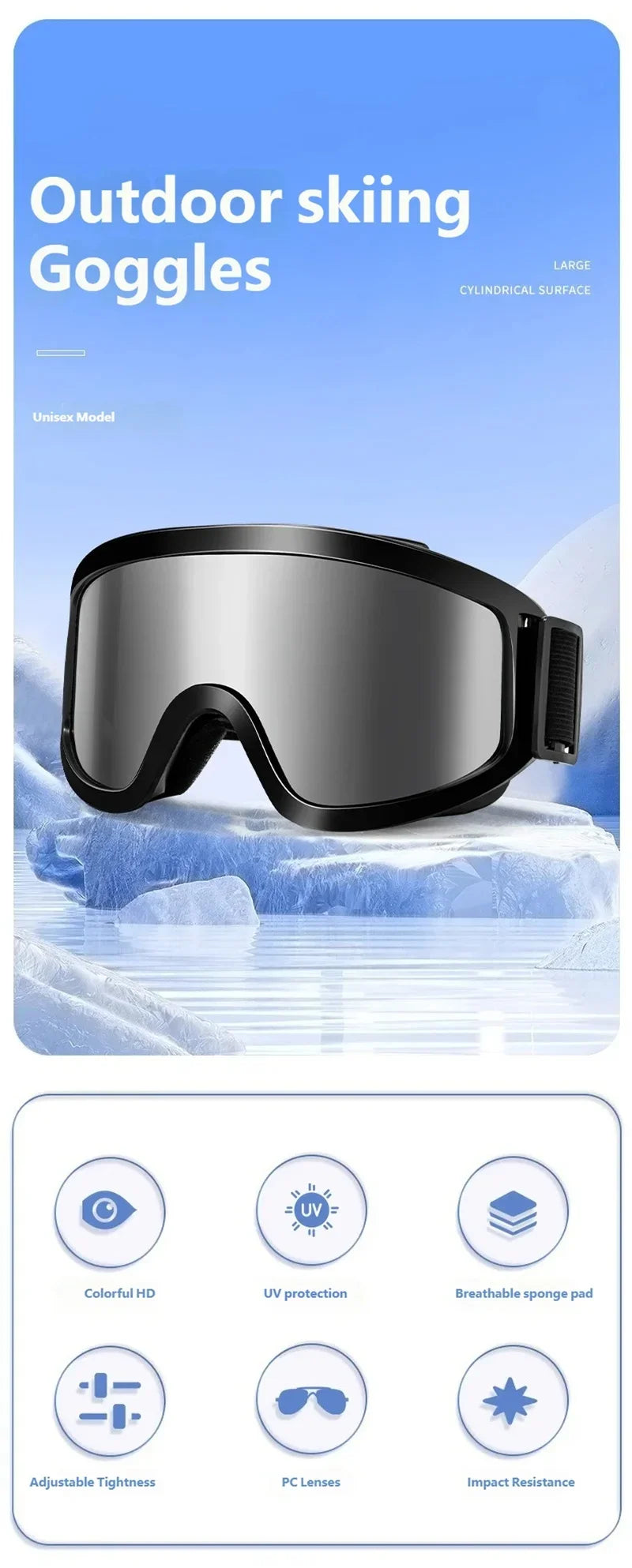 Snow Winter Ski Glasses for Men and Women