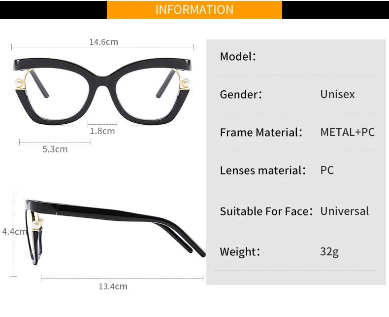 Anti-Blue light and Prescription Fashionable Glasses