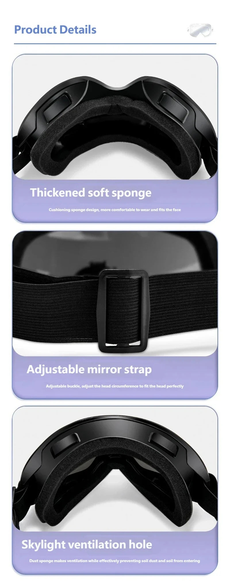 Snow Winter Ski Glasses for Men and Women